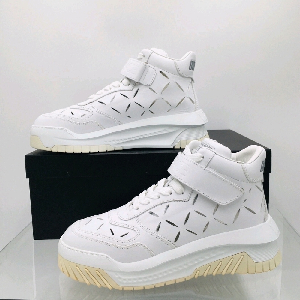 Versace Odissea Sneaker 'Cut-Out - Optical White' US Mens 11 - Picture 5 of 13